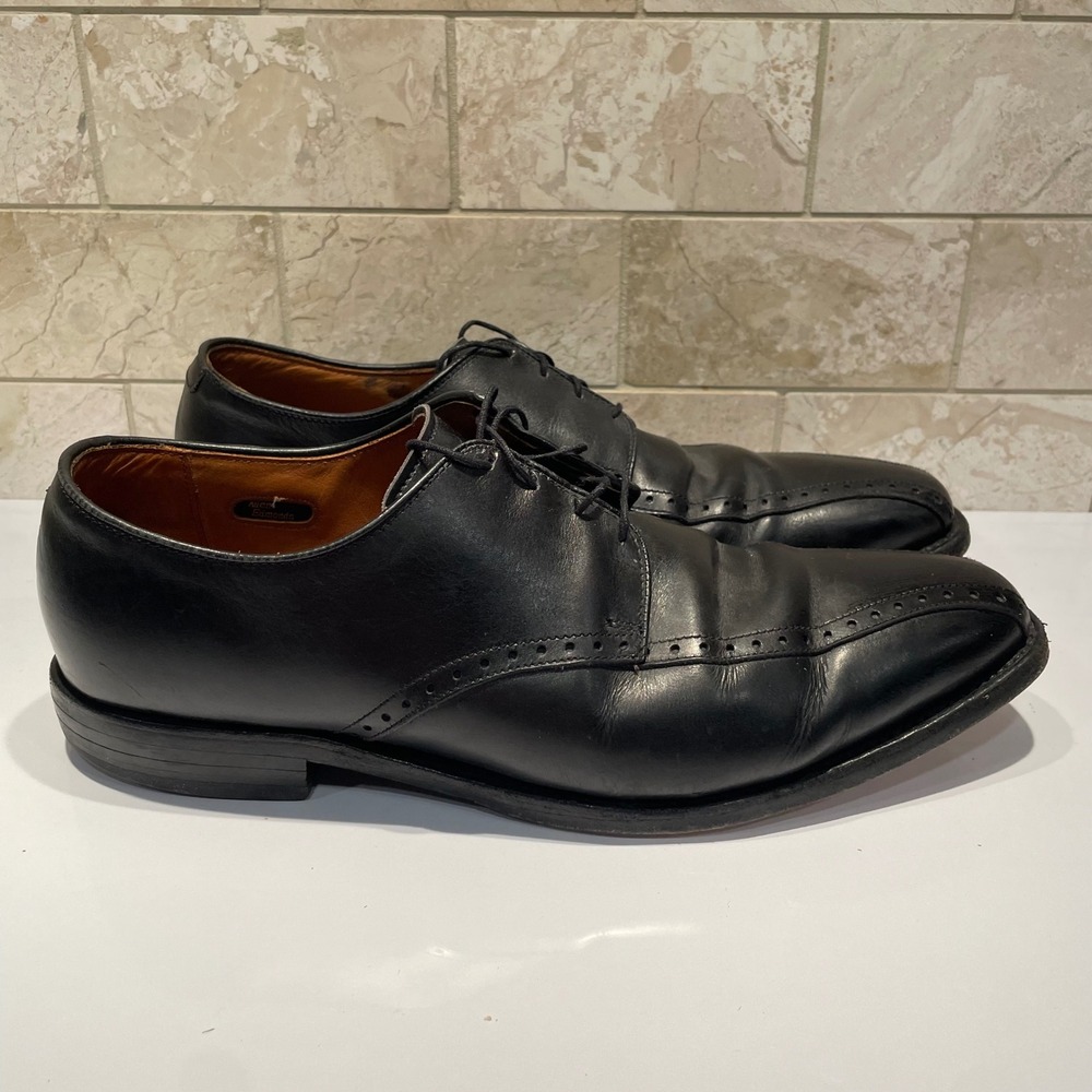 Allen Edmonds Wendell Black Leather Split Toe Derby Dress Shoes 11 D 5708